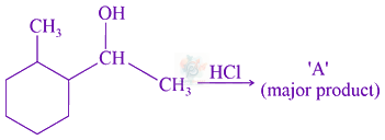 JEE Main 2021 Chemistry, Alcohols Phenols and Ethers — question figure