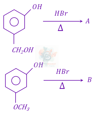 JEE Main 2023 Chemistry, Alcohols Phenols and Ethers — question figure