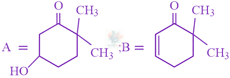 JEE Main 2019 Chemistry, Aldehydes and Ketones — option B figure
