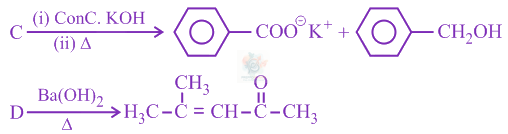 JEE Main 2020 Chemistry, Aldehydes and Ketones — question figure