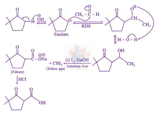 JEE Main 2021 Chemistry, Aldehydes and Ketones — solution figure