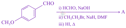 JEE Main 2021 Chemistry, Aldehydes and Ketones — question figure