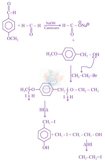 JEE Main 2021 Chemistry, Aldehydes and Ketones — solution figure