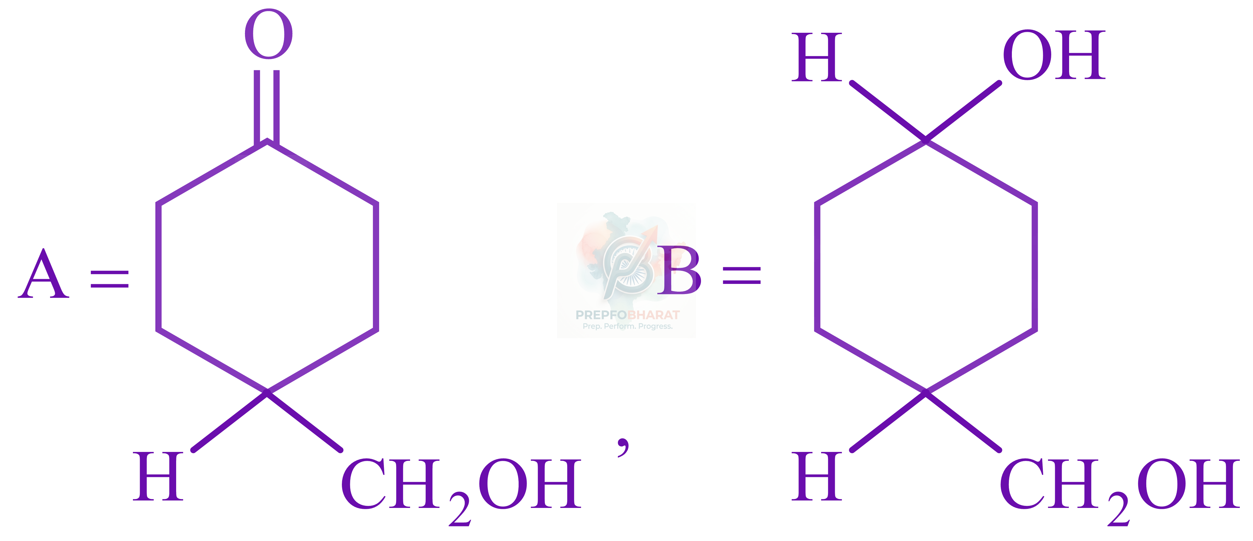 JEE Main 2022 Chemistry, Aldehydes and Ketones — option A figure