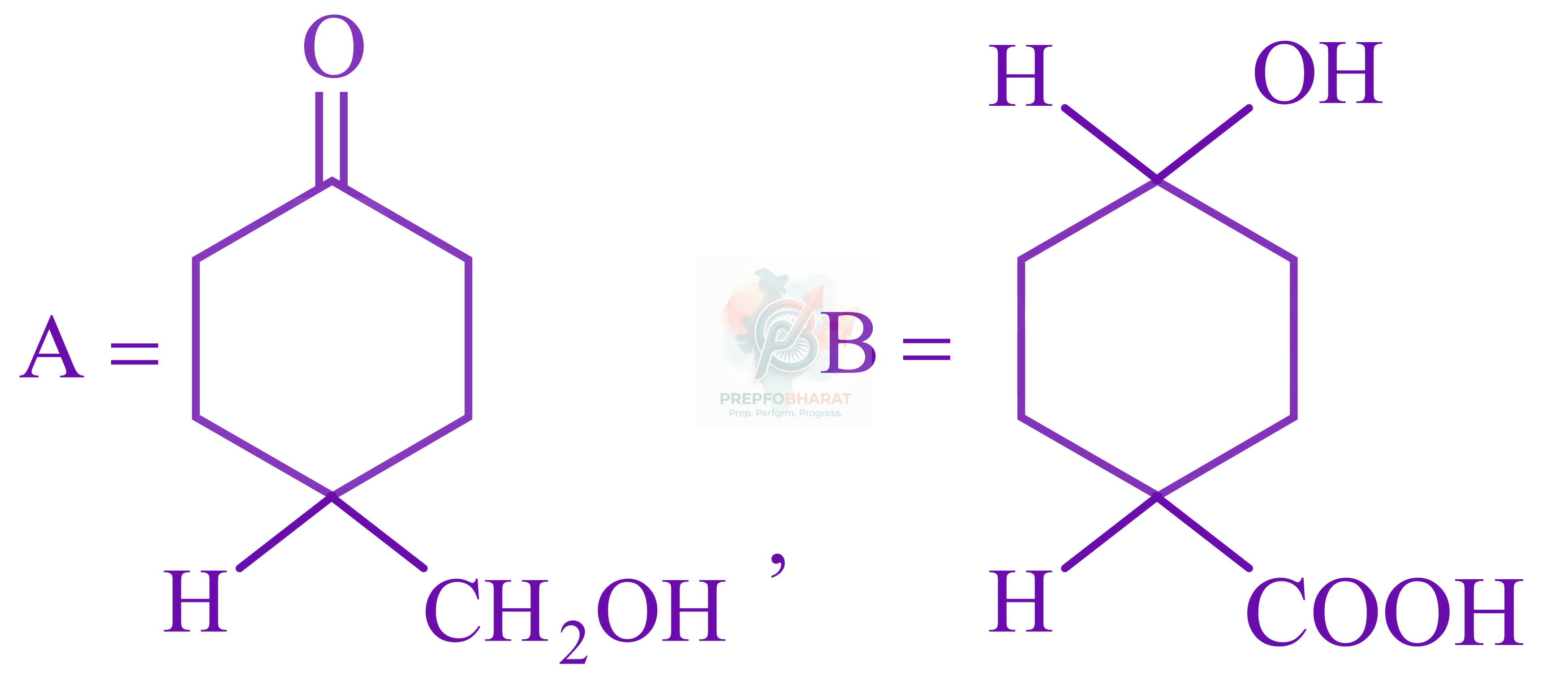 JEE Main 2022 Chemistry, Aldehydes and Ketones — option B figure