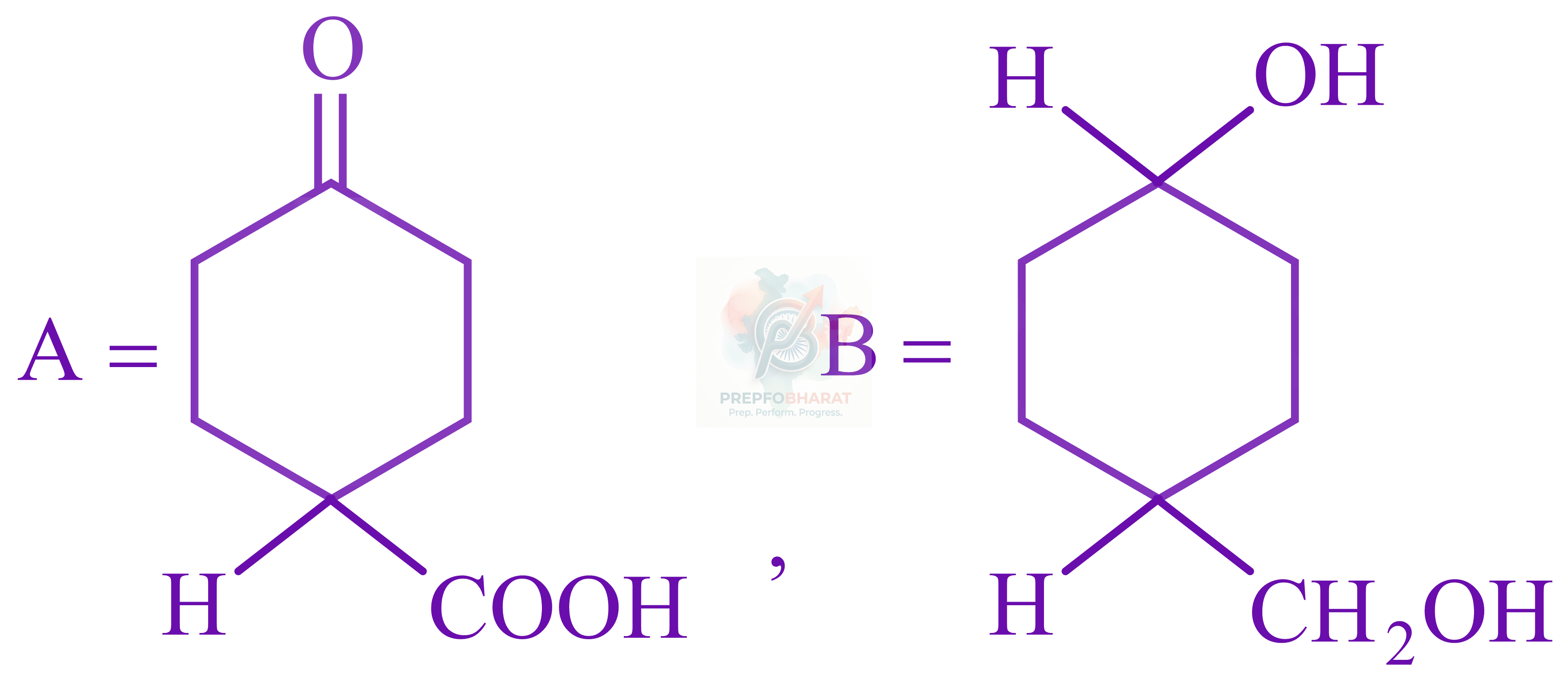 JEE Main 2022 Chemistry, Aldehydes and Ketones — option D figure