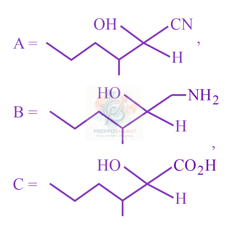 JEE Main 2023 Chemistry, Aldehydes and Ketones — option D figure