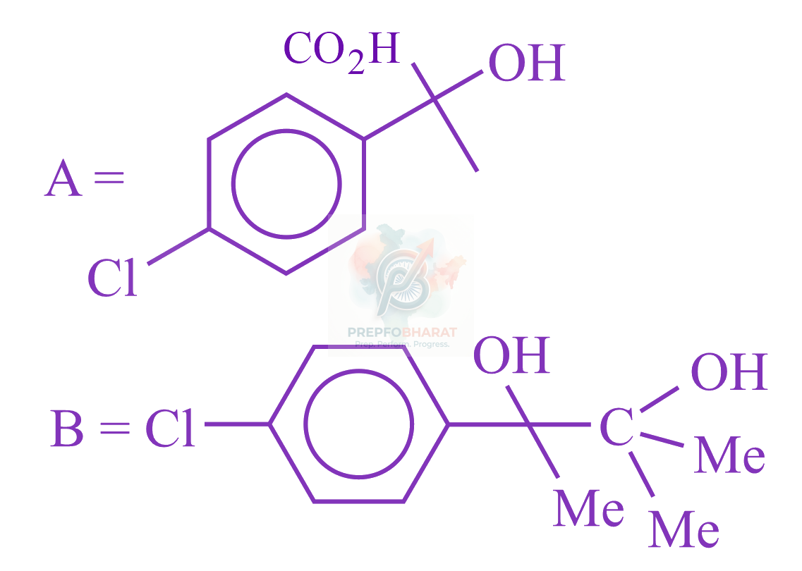 JEE Main 2023 Chemistry, Aldehydes and Ketones — option A figure