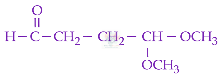 JEE Main 2026 Chemistry, Aldehydes and Ketones — option D figure