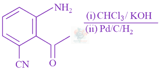 JEE Main 2019 Chemistry, Amines — question figure