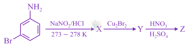 JEE Main 2020 Chemistry, Amines — question figure