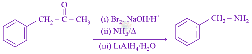 JEE Main 2021 Chemistry, Amines — option C figure