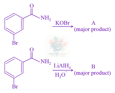 JEE Main 2021 Chemistry, Amines — question figure