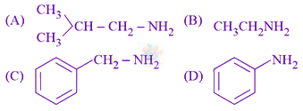 JEE Main 2021 Chemistry, Amines — question figure
