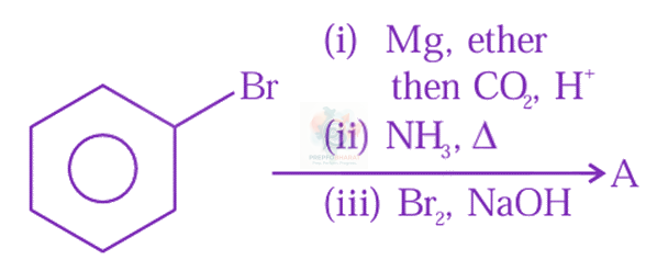 JEE Main 2024 Chemistry, Amines — question figure