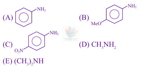 JEE Main 2025 Chemistry, Amines — question figure