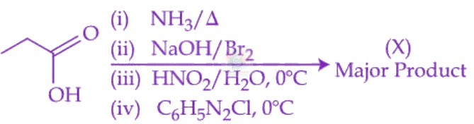 JEE Main 2026 Chemistry, Amines — question figure
