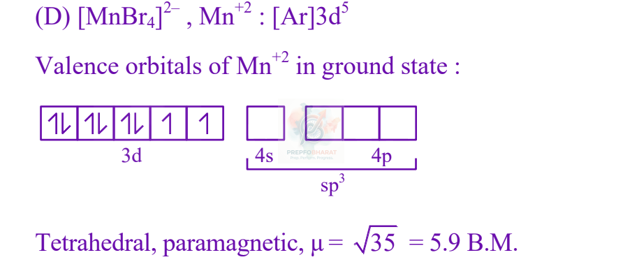 JEE Main 2025 Chemistry, Coordination Compounds — solution figure 4