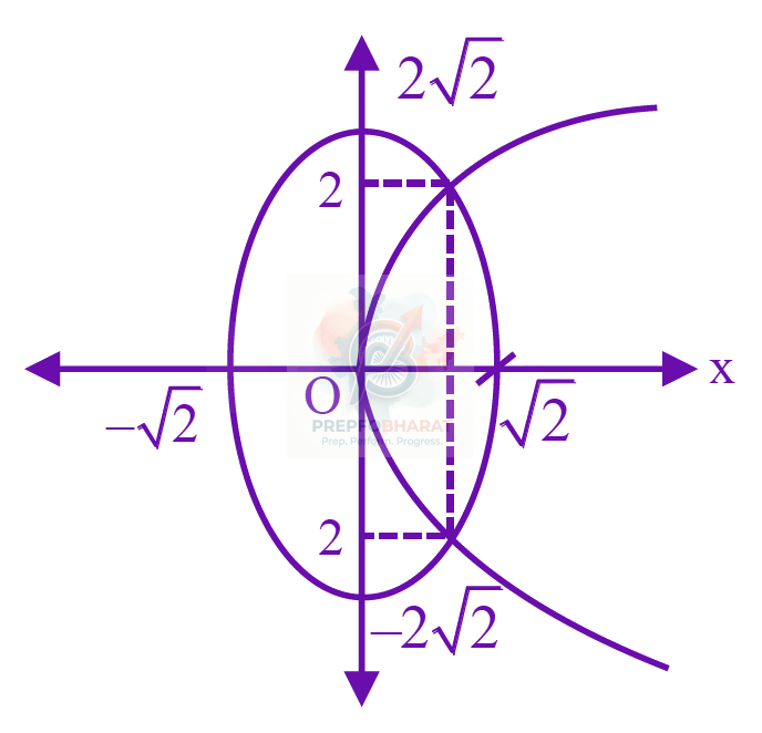JEE Main 2026 Mathematics, Area Under Curves — solution figure