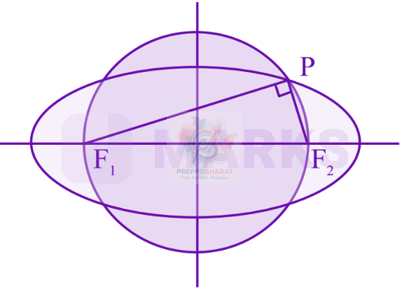 JEE Main 2025 Mathematics, Ellipse — solution figure