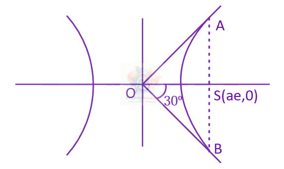 JEE Main 2024 Mathematics, Hyperbola — solution figure