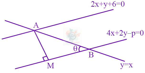 JEE Main 2025 Mathematics, Straight Lines — solution figure