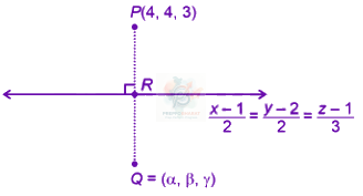 JEE Main 2025 Mathematics, Three Dimensional Geometry — solution figure