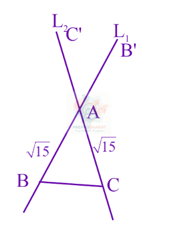 JEE Main 2025 Mathematics, Three Dimensional Geometry — solution figure