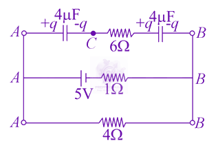 JEE Main 2021 Physics, Capacitance — solution figure