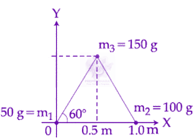 JEE Main 2019 Physics, Center of Mass Momentum and Collision — question figure