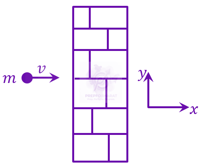 JEE Main 2023 Physics, Center of Mass Momentum and Collision — solution figure