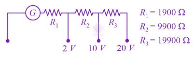 JEE Main 2019 Physics, Current Electricity — option B figure