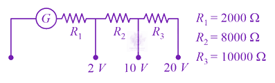 JEE Main 2019 Physics, Current Electricity — option C figure