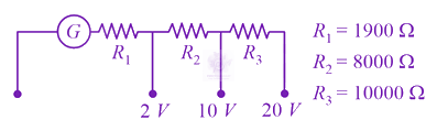 JEE Main 2019 Physics, Current Electricity — option D figure