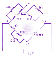 JEE Main 2024 Physics, Current Electricity — question figure