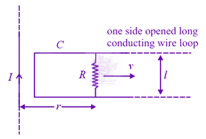 JEE Main 2020 Physics, Electromagnetic Induction — question figure