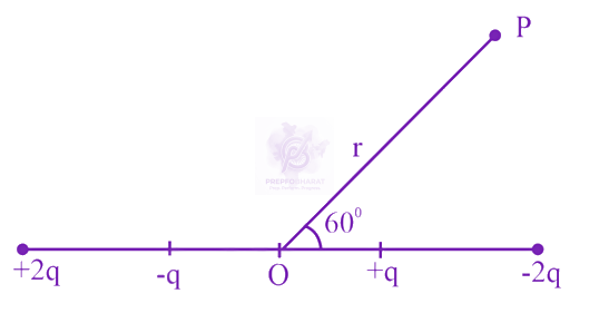 JEE Main 2024 Physics, Electrostatics — question figure