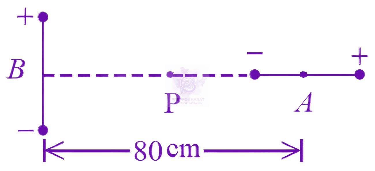 JEE Main 2026 Physics, Electrostatics — question figure
