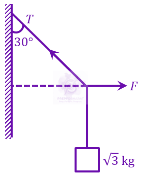 JEE Main 2023 Physics, Laws of Motion — question figure