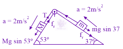 JEE Main 2024 Physics, Laws of Motion — solution figure