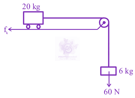 JEE Main 2024 Physics, Laws of Motion — question figure