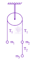 JEE Main 2026 Physics, Laws of Motion — question figure