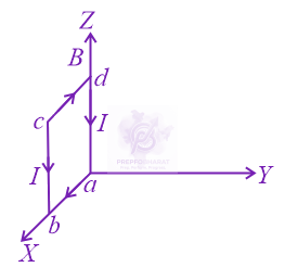 JEE Main 2017 Physics, Magnetic Effects of Current — option B figure