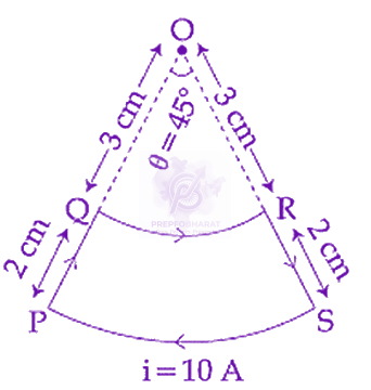 JEE Main 2019 Physics, Magnetic Effects of Current — solution figure