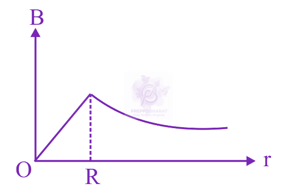 JEE Main 2022 Physics, Magnetic Effects of Current — option B figure