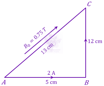 JEE Main 2023 Physics, Magnetic Effects of Current — solution figure