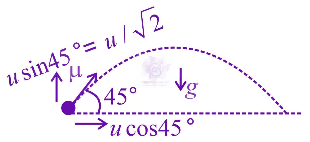 JEE Main 2022 Physics, Motion In Two Dimensions — solution figure