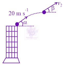 JEE Main 2022 Physics, Motion In Two Dimensions — solution figure