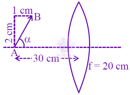 JEE Main 2025 Physics, Ray Optics — question figure