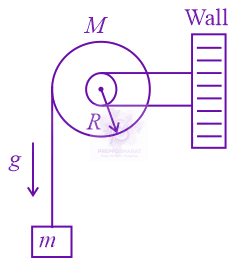 JEE Main 2017 Physics, Rotational Motion — question figure